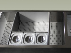 banchi piani bar inox
